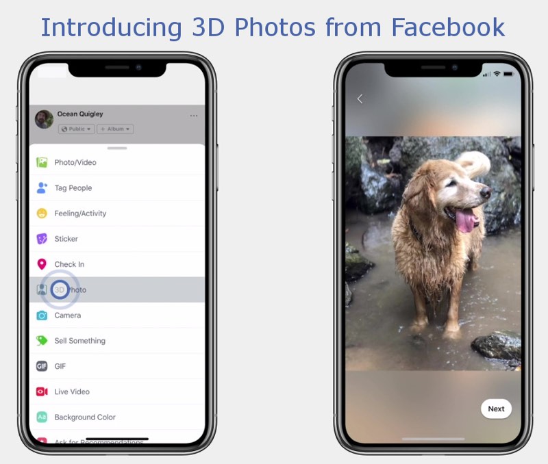 how to add featured photos on facebook iphone