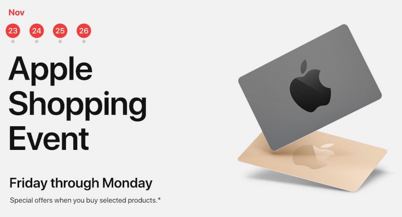 Apple&#39;s Black Friday Event Begins in US, Offers Up to $200 Apple Store Gift Card With Select ...