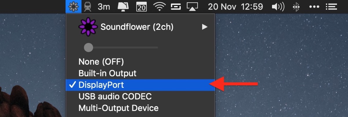 volume control for external speakers mac