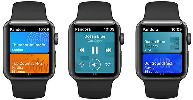 Pandora Launches Apple Watch App With Offline Playback Capabilities - apple watch owners who use pandora will be able to listen to the streaming music service without an internet connection there is a catch though using