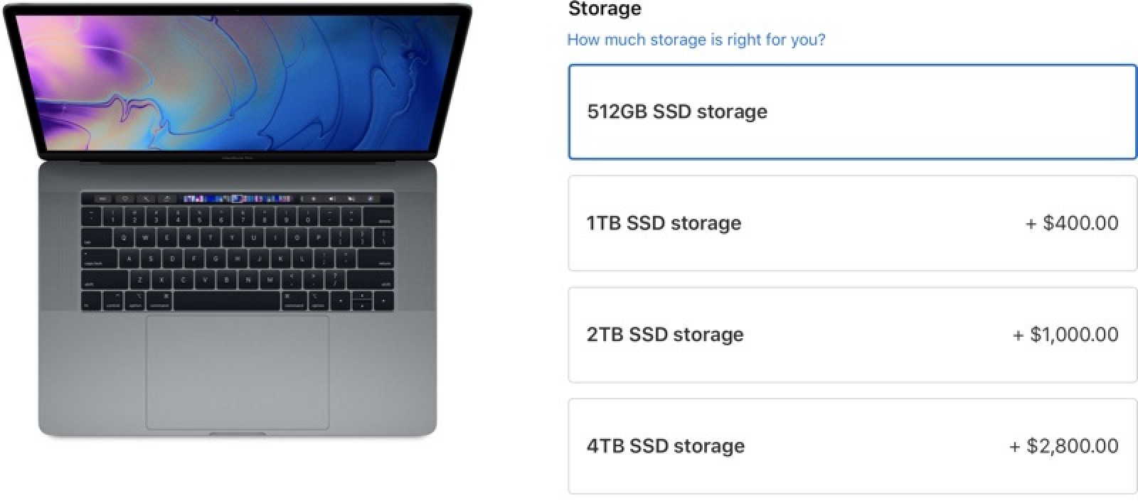photo of Apple Lowers Price of MacBook Pro's High-End SSD Upgrade Options image