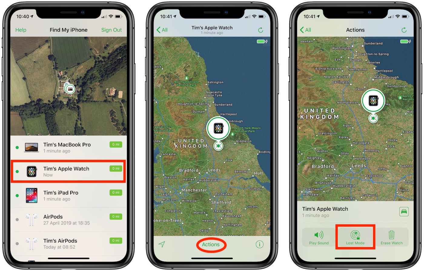 how to turn on find my iphone with mac