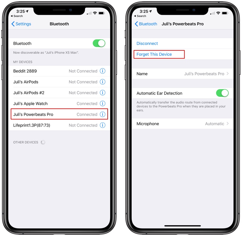 how mac disconnect phone to from Powerbeats From iPhone, How to Pro Earphones Unpair Apple