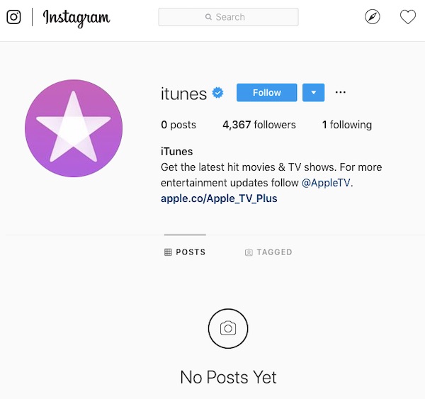 Apple Wipes iTunes Pages on Facebook and Instagram, Begins Moving Away From iTunes Links