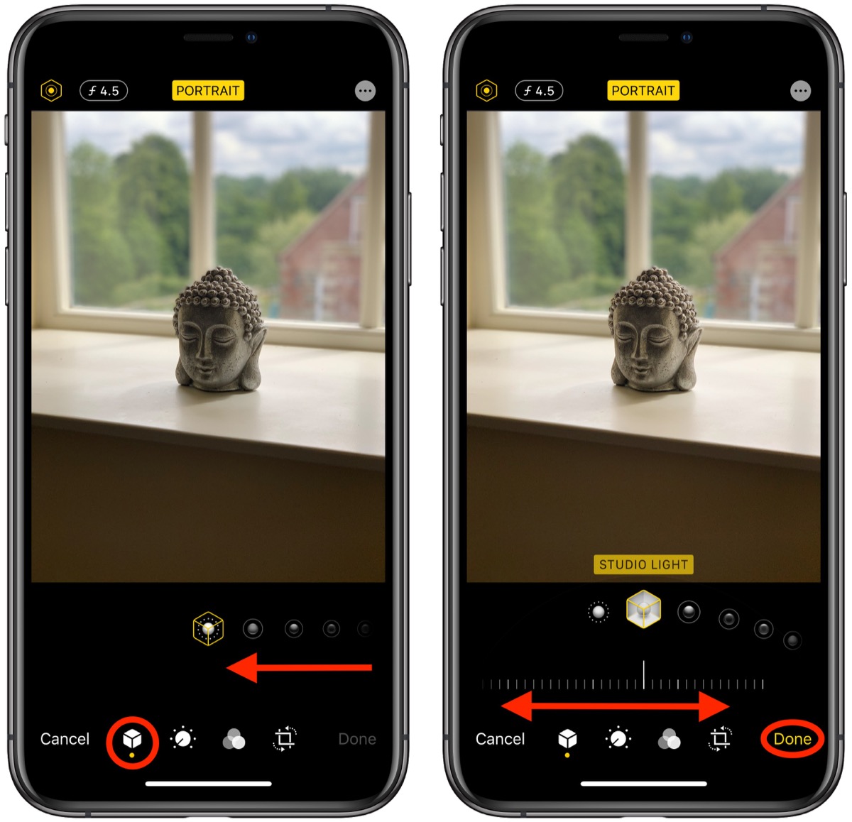 How to Use the Portrait Mode Lighting Adjustment Tools on Your iPhone