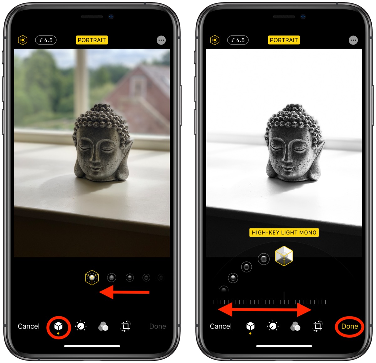 How to Use Lighting Mode Photo Effects in iOS 13, Including the New HighKey Mono MacRumors