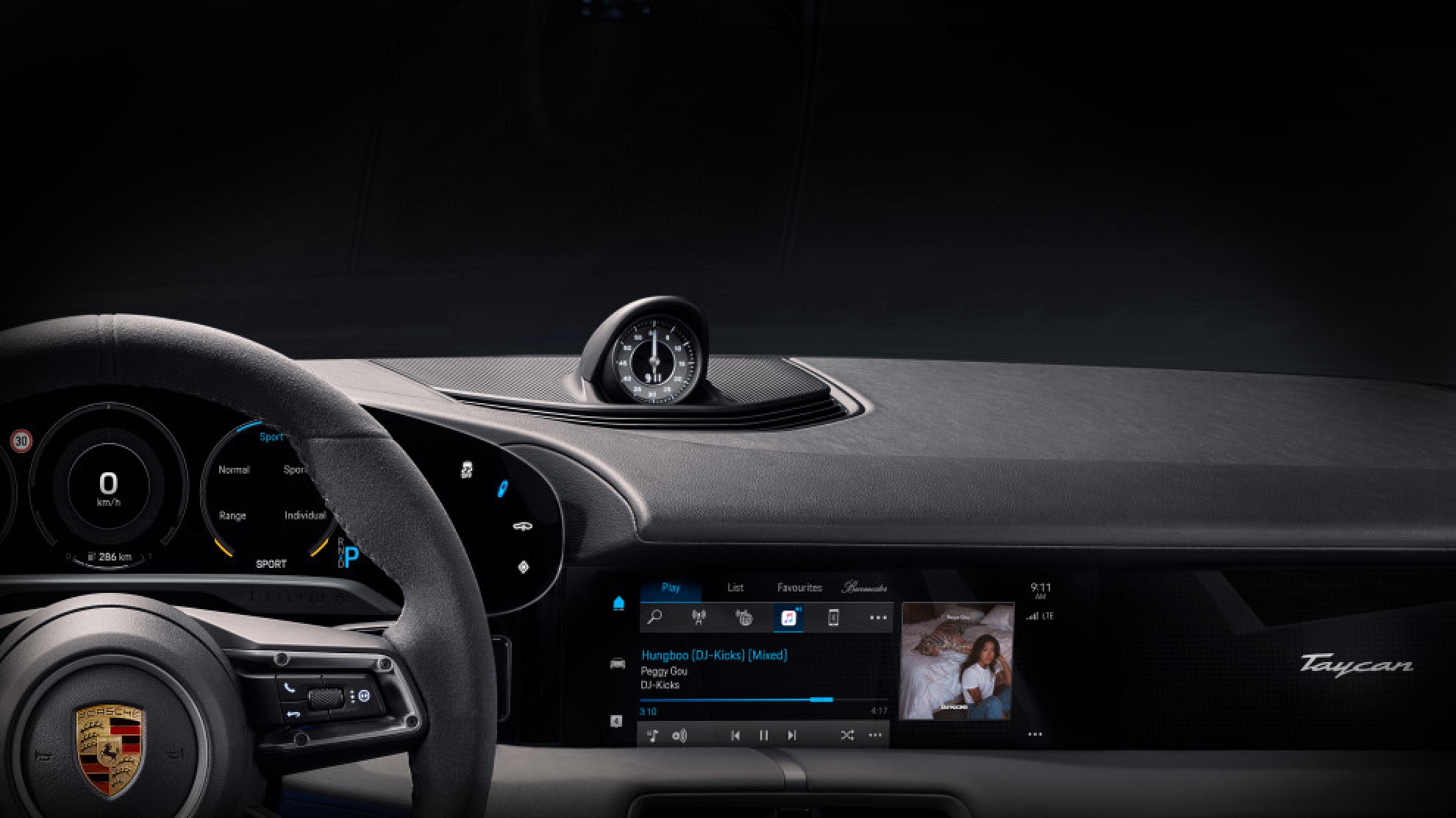 photo of Porsche Taycan EV to Include Integrated Apple Music App image