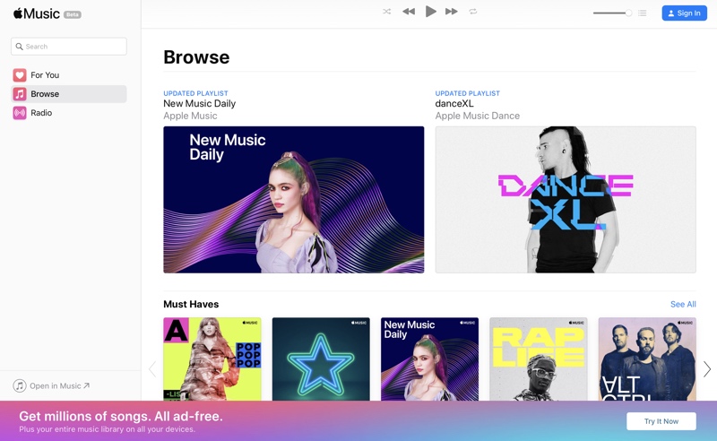 Image result for apple music web
