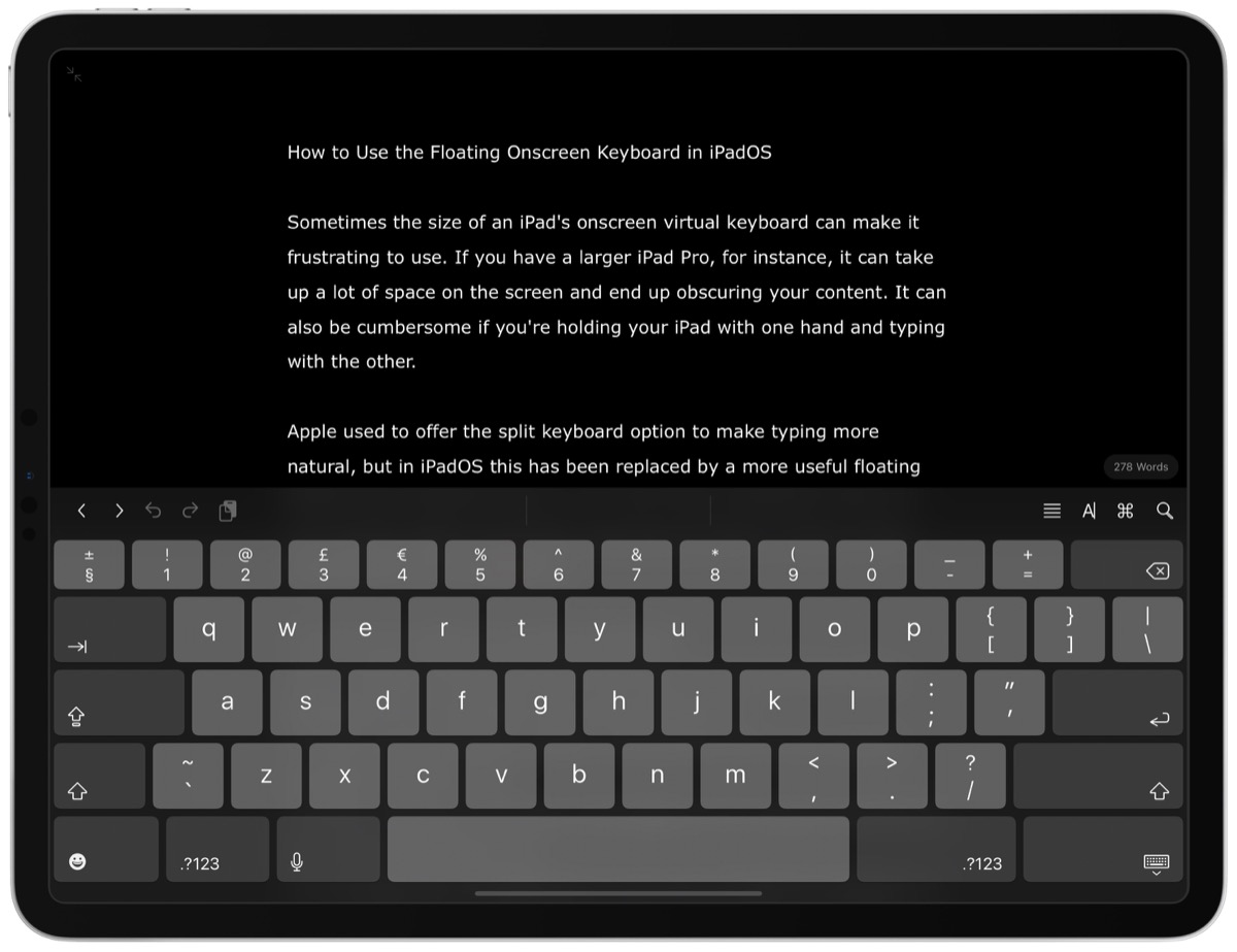 How To Use The Onscreen Floating Keyboard In IPadOS MacRumors