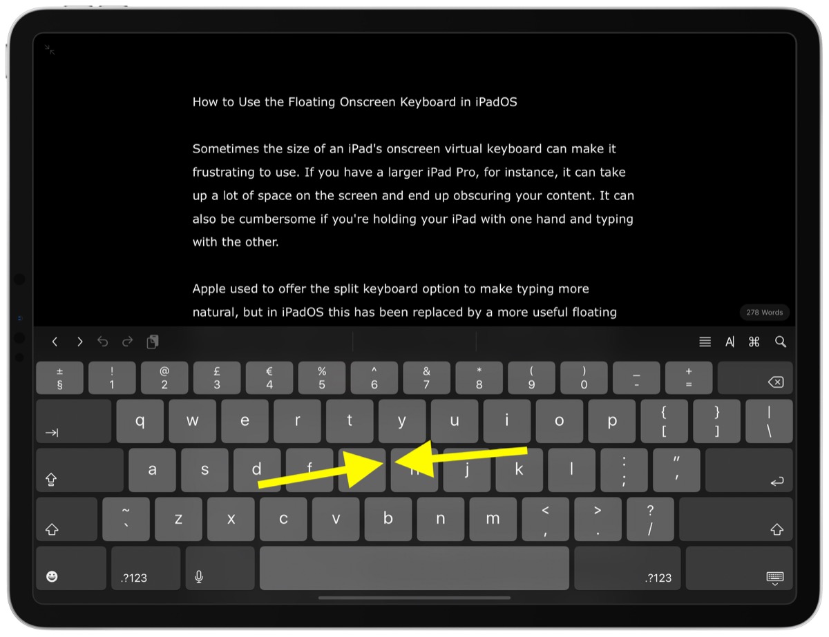 iPadOS 教程 | 如何在 iPad 上使用屏幕浮动键盘？