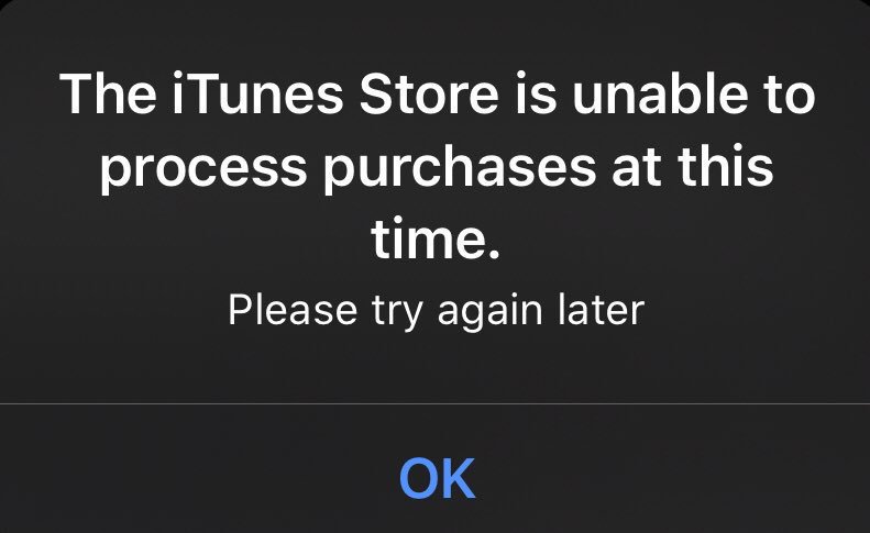 iPhone and iPad Users Seeing 'iTunes Store is Unable to Process Purchases' Error When Opening Apps