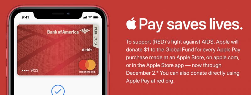 Apple Donating $1 to (RED) for Every Apple Store Purchase Made With Apple Pay
