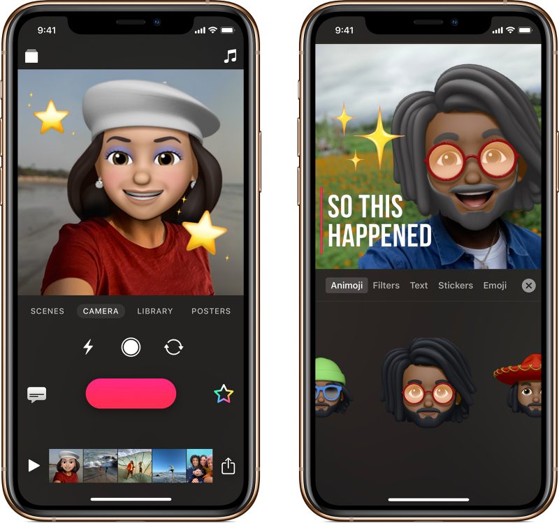 Apple's Clips App Gains Support for Memoji and Animoji, Plus New Stickers